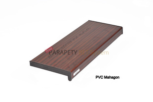 Plastový parapet Mahagon – šířka 100 mm