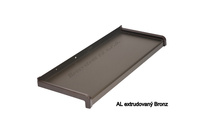 Hliníkový parapet extrudovaný Bronz – šířka 50 mm