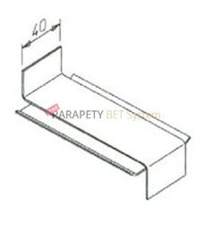 Průběžná spojka k hliníkovým parapetům  – rozměr 50 až 130 mm